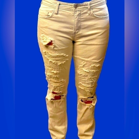 NWT Anthropologie, Pilcro mid rise boyfriend distressed jeans - Picture 5 of 9